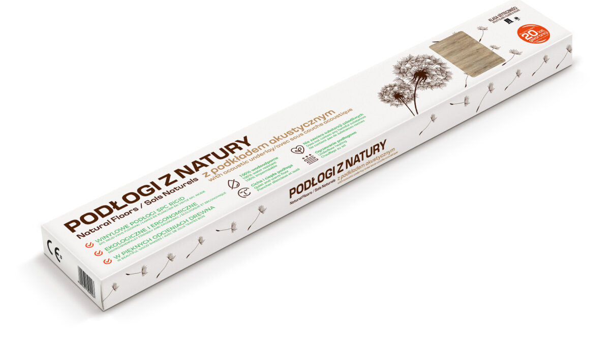 Projekt opakowania - panele winylowe Podłogi z natury